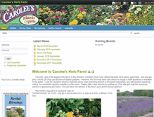 Tablet Screenshot of caroleesherbfarm.com